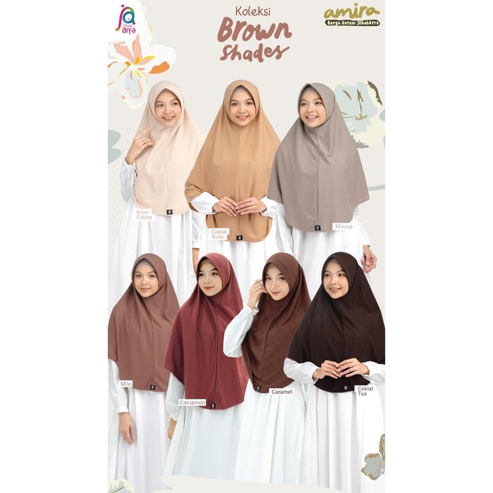 jilbab afra (arfa) amira - bergo kaos ukuran m - jumbo - bergo pet antem - hijab instan bahan kaos,