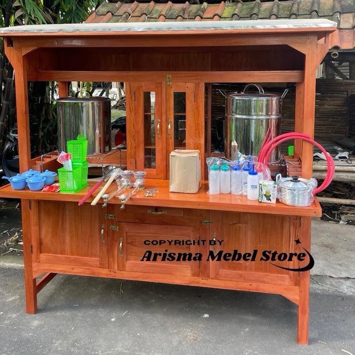 Gerobak Mie Ayam Bakso, Gerobak Bakso Mie Ayam 2 tungku, Gerobak Mieso, Gerobak Bakso, Gerobak Mie A