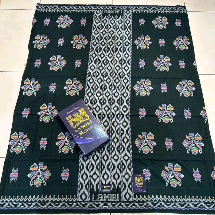 Lamiri Sarung Lamiri MST Authentic Motif MUSTAMIN TR Kembang Briliant Rayon Dewasa Muslim Pria Lembu