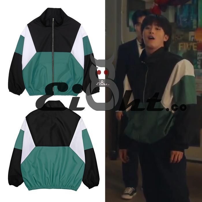 Old Tracker Jacket Nam Seung Sik One High School Hero | Jacket Vintage Outfit Drama Korea Terlaris