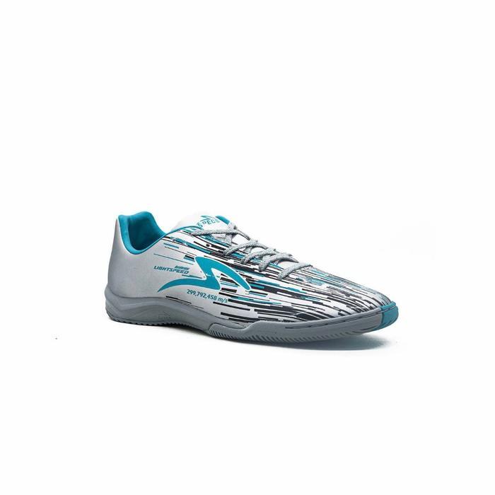 Sepatu Futsal Specs Lightspeed Reborn Infinity Silver Black Aqua Keluaran Terbaru Specs - Futsal Sil