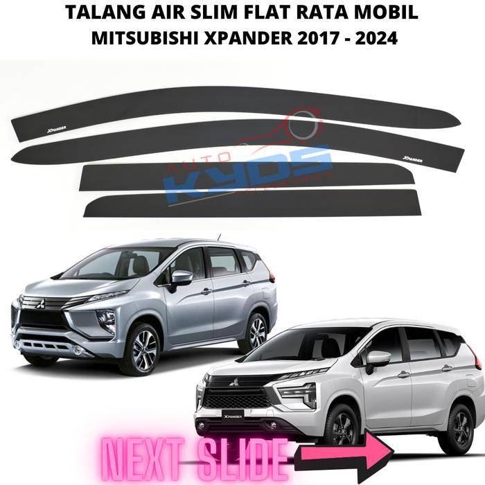 Talang Air Slim Flat Rata Mobil Mitsubishi Xpander 2017 2018 2019 2020 2021 2022 2023 2024 Slim Flat