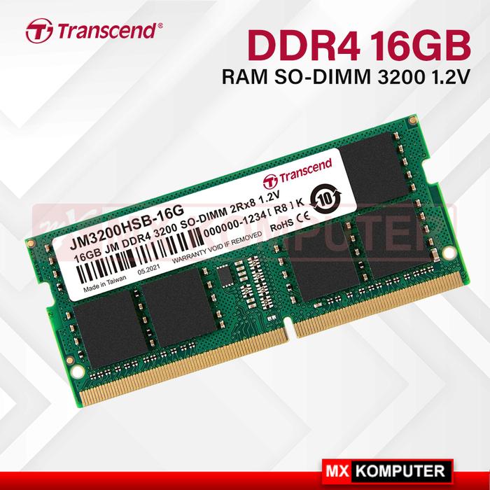 RAM Transcend SO-DIMM JETRAM DDR4 3200 16GB