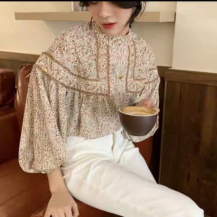 ◤Bestseller◢ Diana Babydoll Top Import 8598#* Ice Silk Crepe