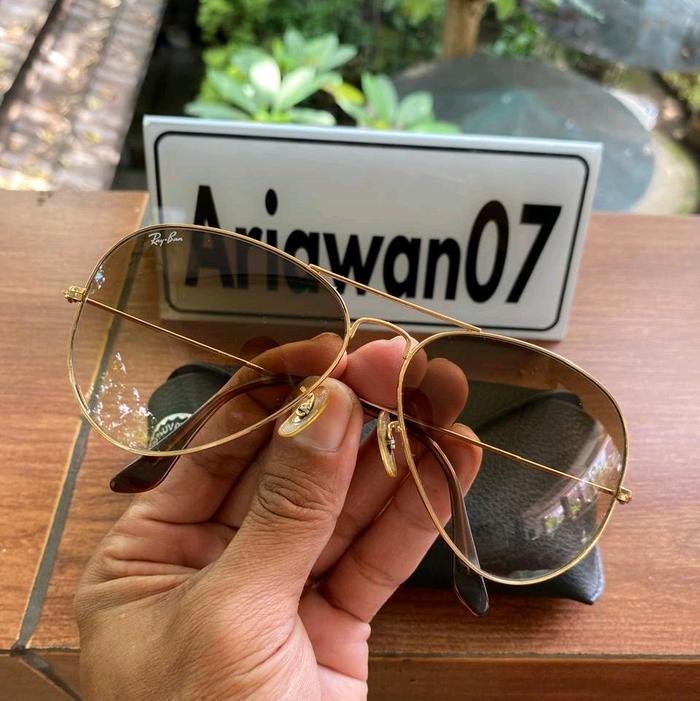 kacamata rayban rb 3025 aviator large metal 001/51 kaca gradient sz 62