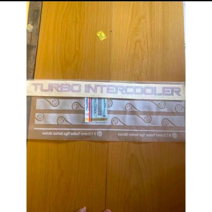 Stiker sticker TURBO INTERCOOLER Intercoller Original Stiker Canter Depan Orisinil KM902144