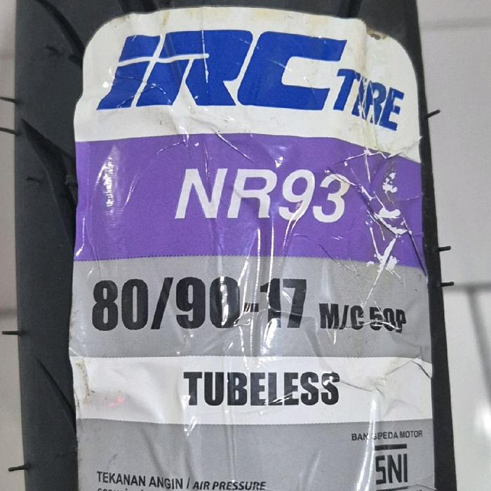 Ban Tubeless IRC 80/90-17 untuk Sonic 150R (RR)