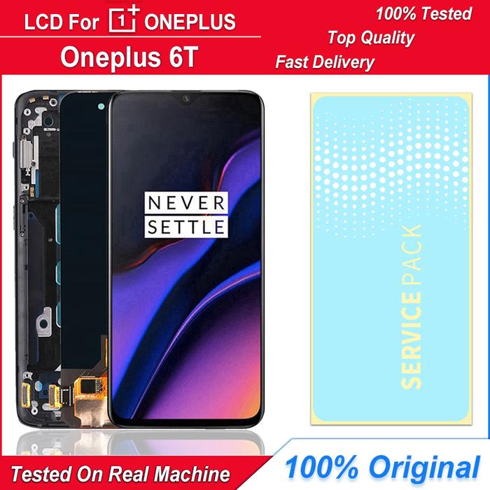 6.41" AMOLED LCD Display For Oneplus 6T A6010 A6013 LCD Touch Screen
