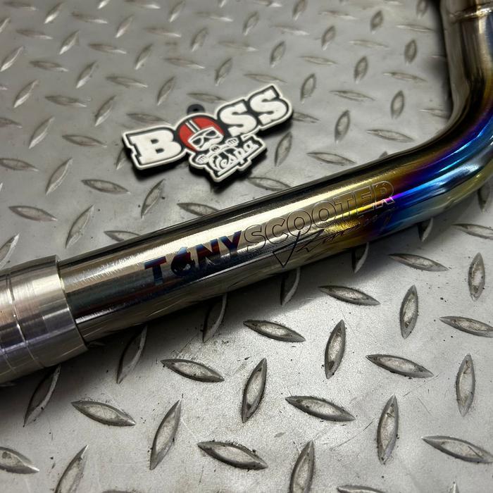 Leheran Knalpot Titanium Remus Original Akrapovic Tony Scooter Vespa