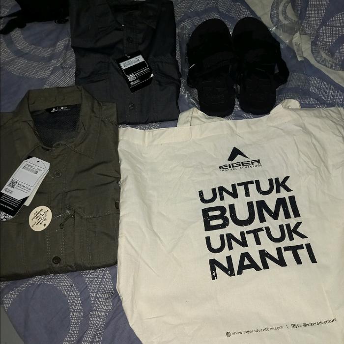 Eiger Black borneo, sendal eiger original