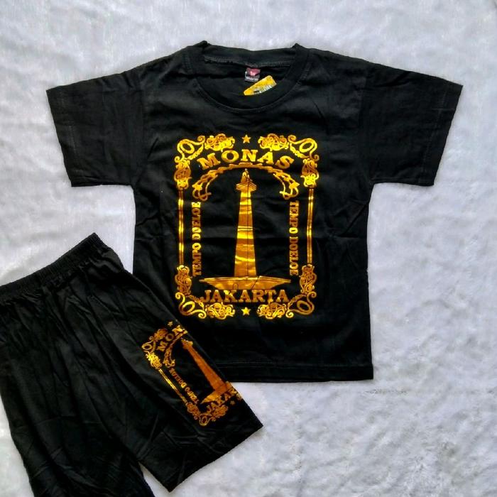 Baju Oleh-oleh Jakarta Monas untuk Anak-anak - Pakaian Anak-anak dengan Desain Monas yang Menarik