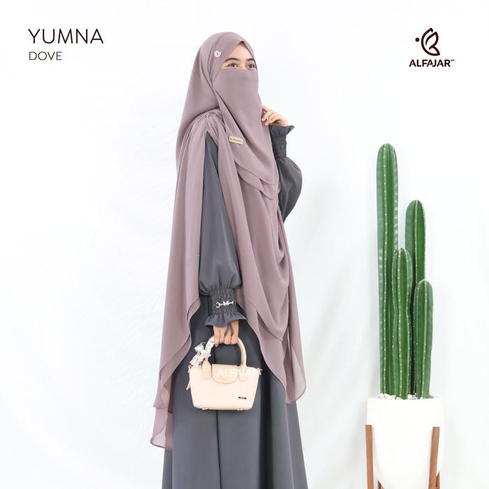 Alfajar - Pasmina Bandana (Pashban) Instan Ceruty YUMNA Dua Layer Free cadar tali