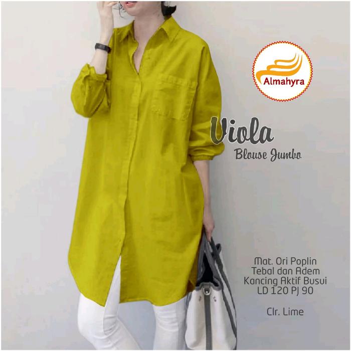 Viola blouse jumbo blouse katun import blouse bangkok atasan jumbo