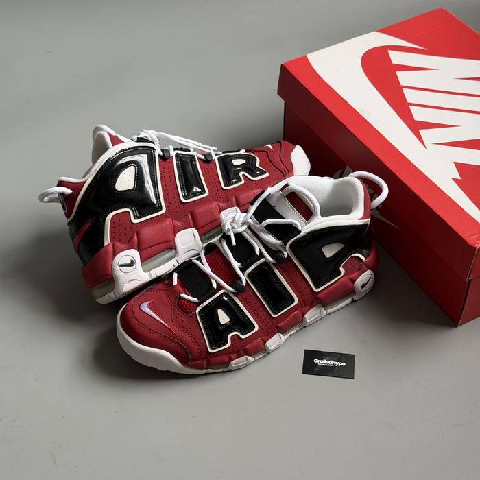 Nike Air More Uptempo Bulls Hoops Pack Red (100% Original Resmi)