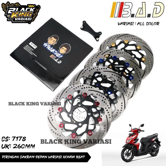 Piringan Cakram Depan 260MM Piringan Disc Cakram Beat Vario Genio Spacy Scoopy Plus Breket PNP Disc