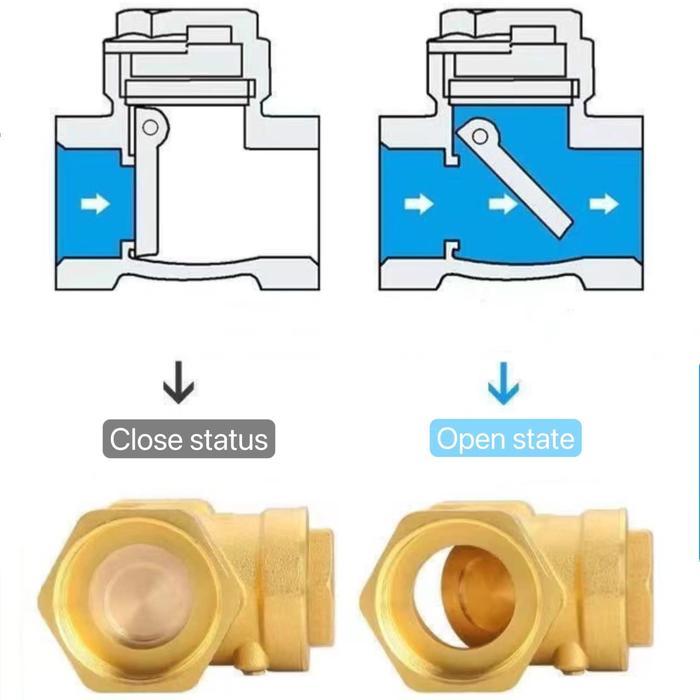Check Valve Klep Tabok 3/4 1/2 1 Inch Swing Check Valve