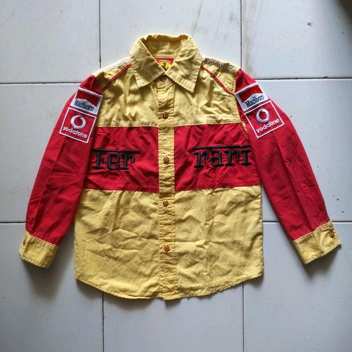 Workshirt Anak Ferrari Vintage Michael Schumacher Original Official Merchandise Scuderia Ferrari F1 