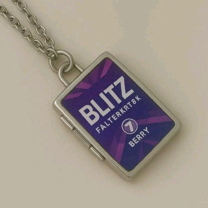BLITZ kalung liontin warna ungu desain elegan antikarat penunjang penampilan anda klik