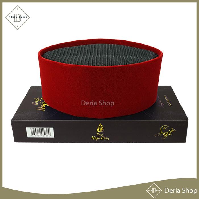 Songkok Kopiah FULL AC HAJI ALAY Kopyah Ful AC Hitam, Warna Maroon Polos / Kopeah Beludru Pigeon / P
