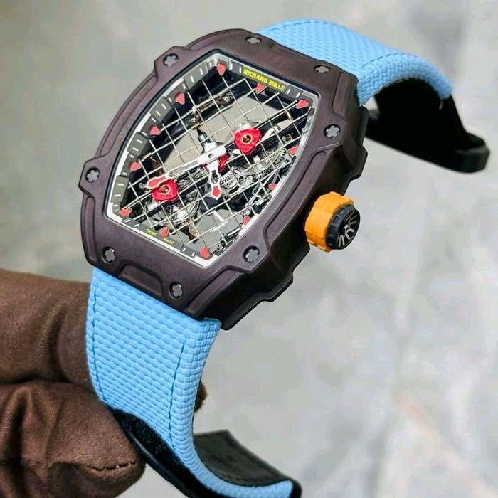 Jam Tangan Pria lRichard Mille RM27-04 Rafael Nadal Swiss Carbon NTPT Super Clone