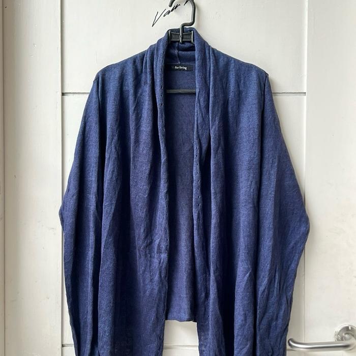 Y'S FOR LIVING Yohji Yamamoto Blue Cardigan