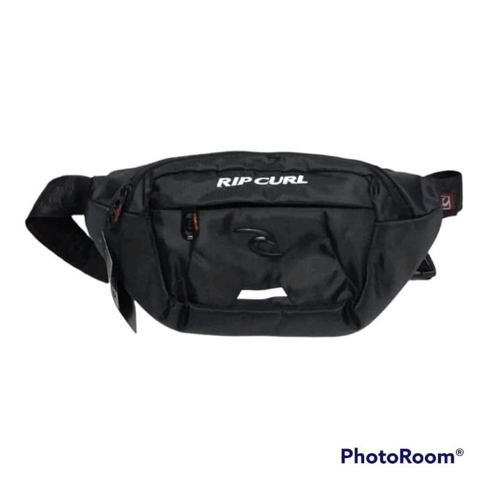 Ripcurl tas ripcurl waistbag rip curl tas pinggang ripcurl tas selempang ripcurl premium Pria Hitam