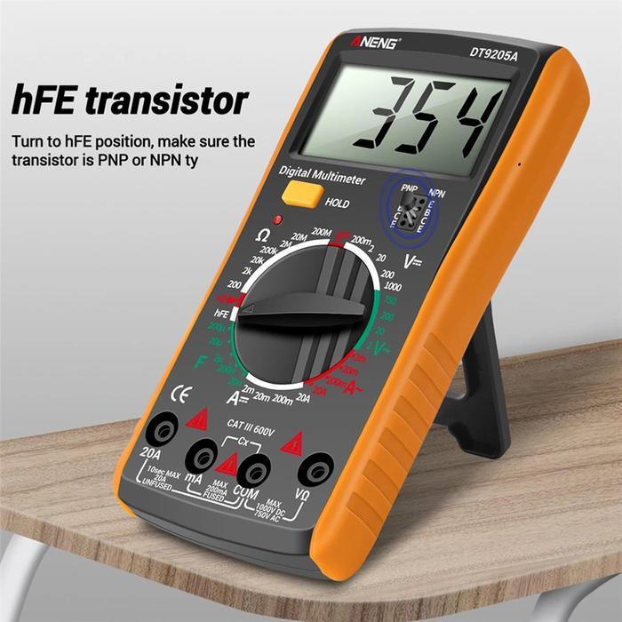 ANENG Digital Multimeter Voltage Tester Clamp - ST184 - Red