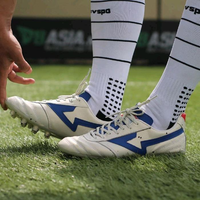 Sepatu Sepak Bola Sevspo Maestro ZS Leather Putih Biru - Kerja, Shoes, Boots, Hitam, Pria, Black