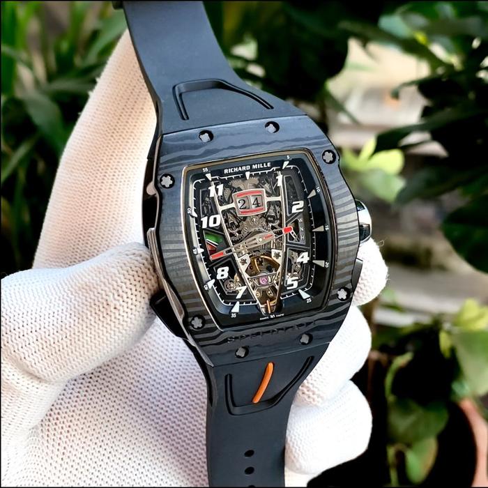 Jam Tangan Rm40-01 Carbon Swiss Automatic Clone 1:1