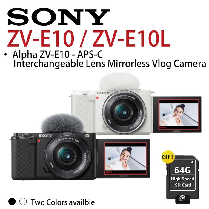 SONY ZV-E10 / ZV-E10L Alpha ZV-E10 - APS-C Interchangeable Lens