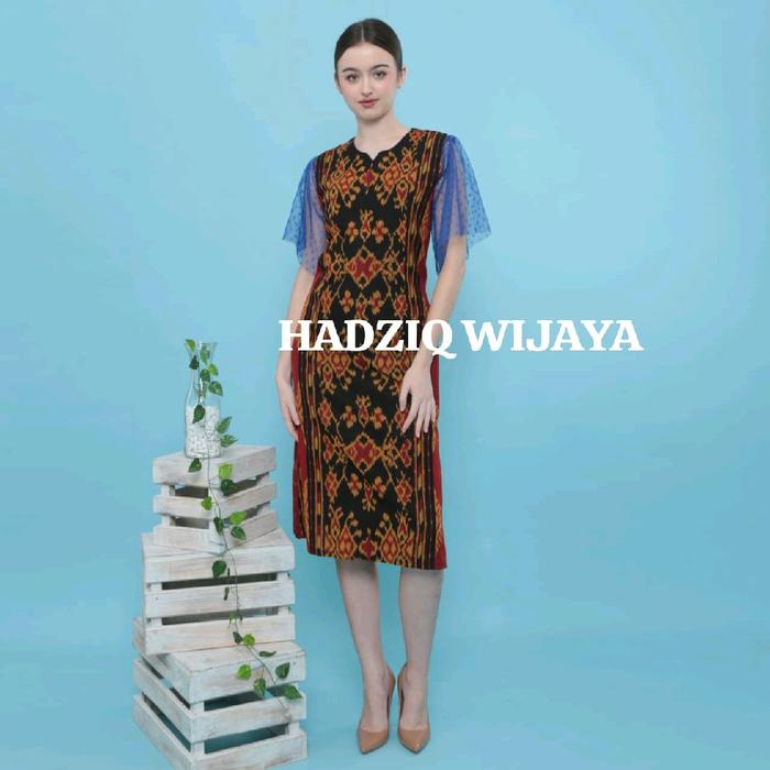 DRES TENUN TILE DOT Baju Casual