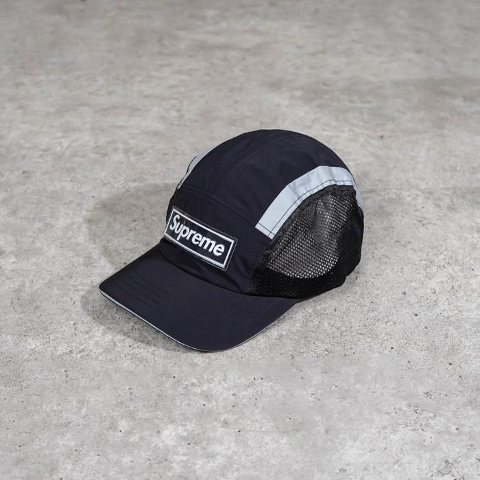Topi SUPREME SIDE MESH BLACK CAMP CAP 100% ORIGINAL- OS ADJUST