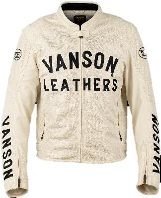 VANSON LEATHERS VJ-2502  IVORY | JACKET VANSON | TOURING JACKET