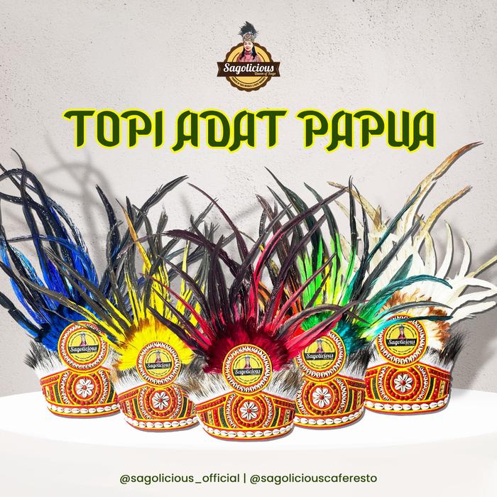 Aksesories Topi Adat Papua Dewasa/Topi Papua/Khas Papua