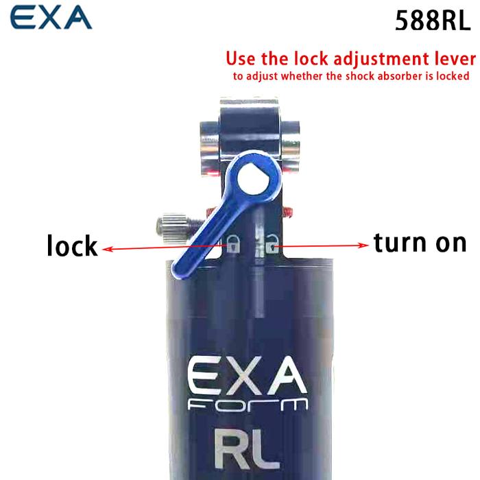 Bicycle shock absorber EXAform 588RL 190MM/185MM mountain bike rear