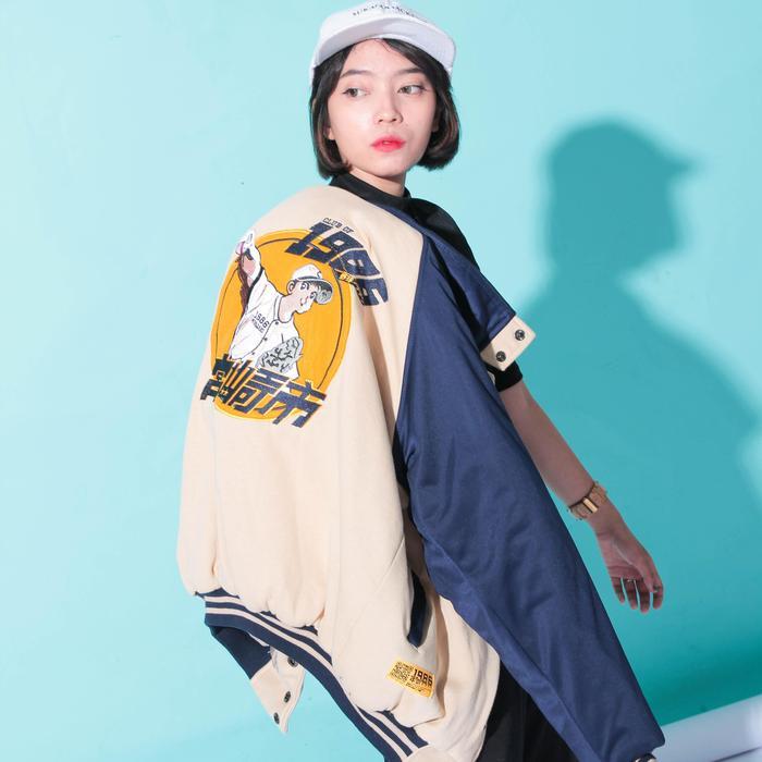 Terlaris Miyazaki Japan Vintage Varsity Jacket / Jaket Baseball Jepang Retro Club Of 1986 Good Quali