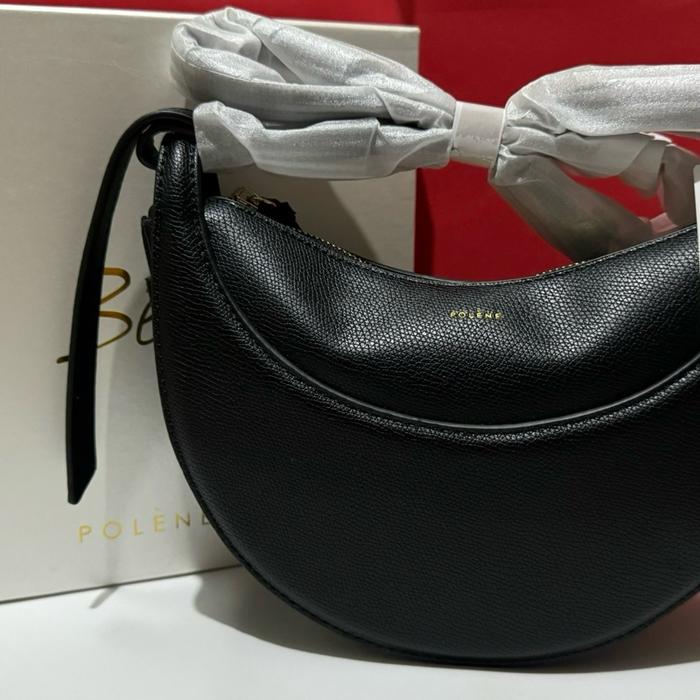 Tas Polene Beri-Numero Dix-Black Slingbag Cewek Wanita Selempang Hitam