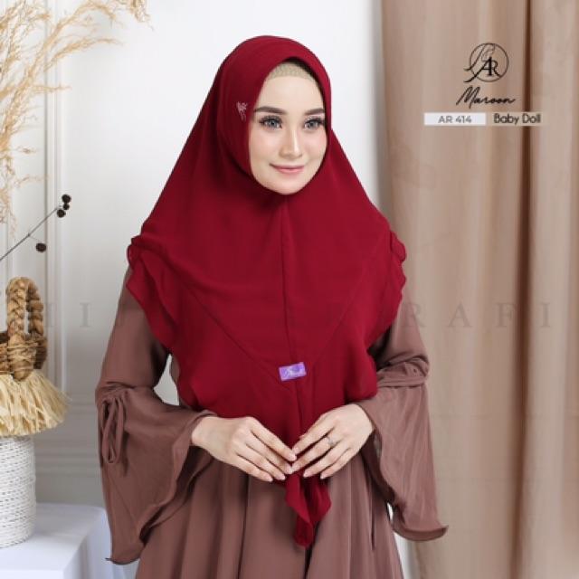 HIJAB AR RAFI √ AR 414 Khimar Jilbab Instan (Anniha Collection) Ap