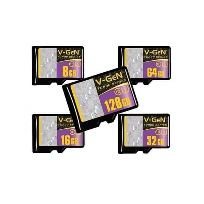 Micro SD 32 Gb V-Gen Turbo Series Original Microsd 32GB Memory Card Grosir