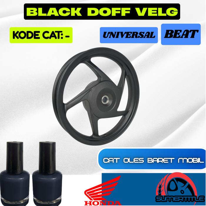 Velg Hitam Doff Universal untuk Honda Beat Velg Hitam Doff Bisa Untuk Mobil