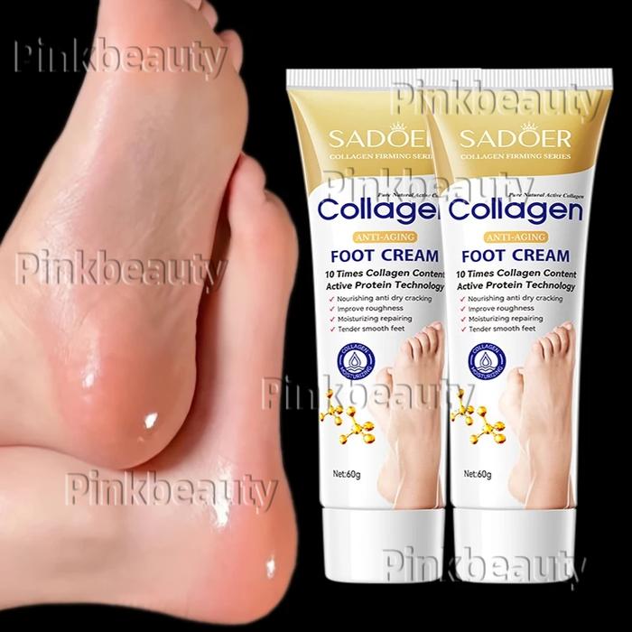 krim kaki pecah dan kering collagen Foot cream Obat kaki pecah Pelembab kaki kering dan pecah Pengha