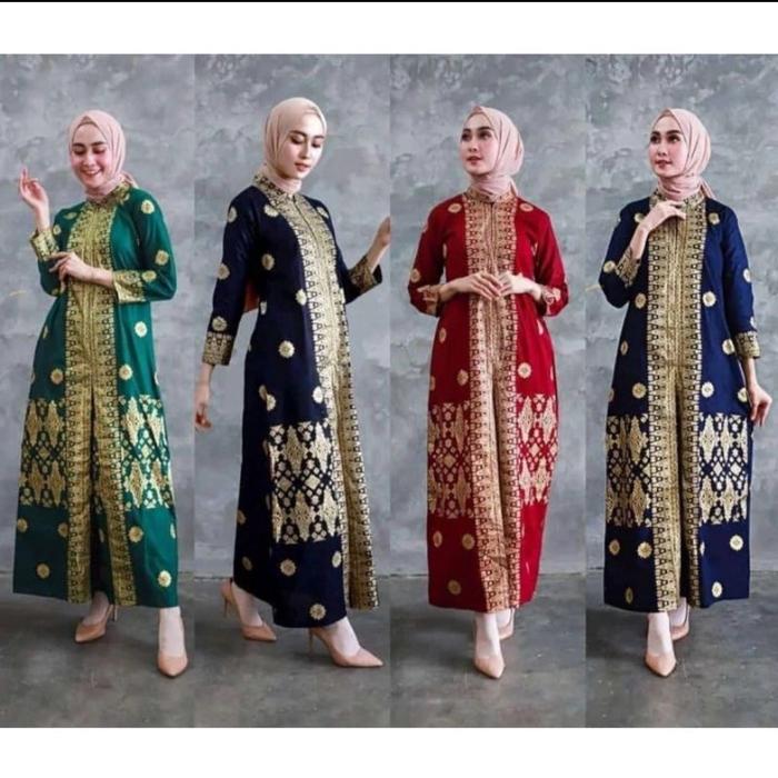 JUBAH SONGKET PALEMBANG MURAH, Jubah murah palembang, gamis songket palembang