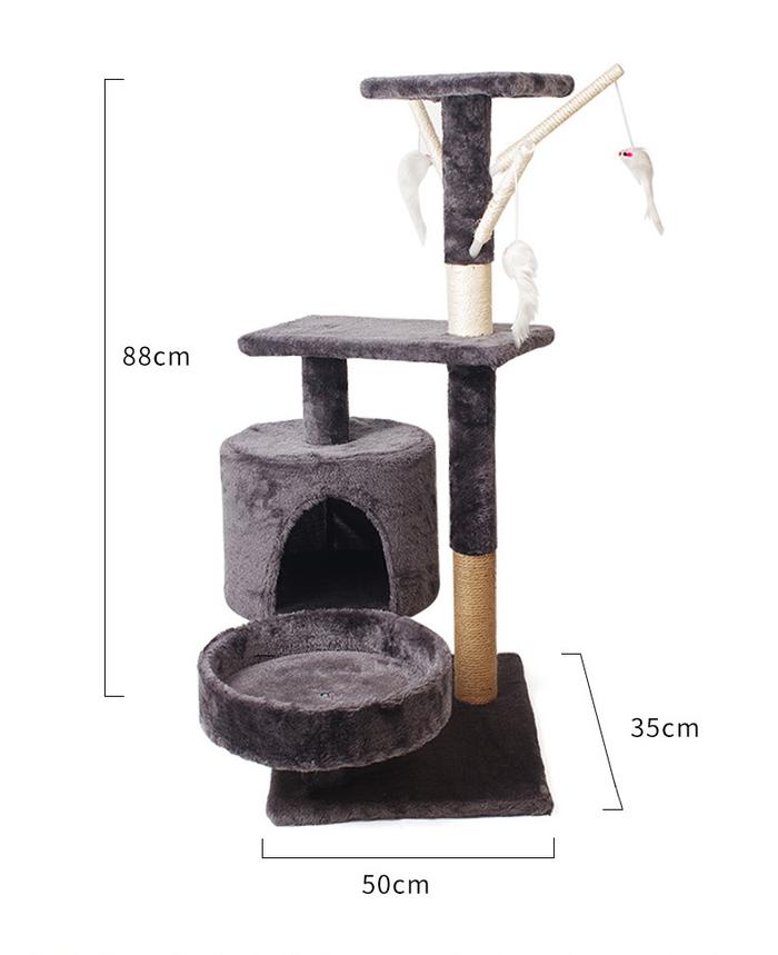 88cm Drop Shipping pohon kucing memanjat mainan mewah kucing rumah