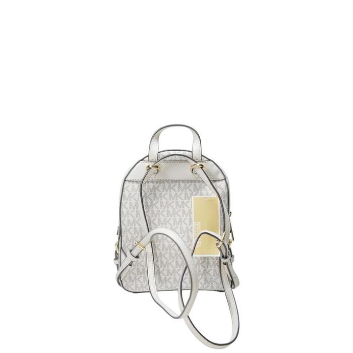 MICHAEL KORS JAYCEE MINI PEBBLED LEATHER BACKPACK CREAM MULTI