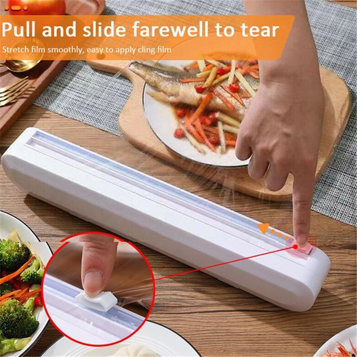 Fixing Foil Cling Film Wrap Dispenser Food Wrap Dispenser Cutter
