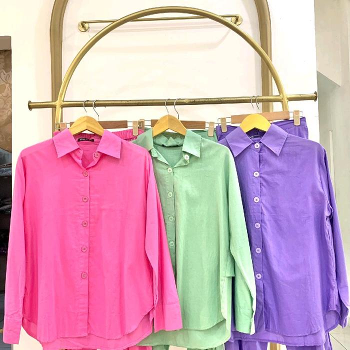 one set zara rayon| one set wanita rayon