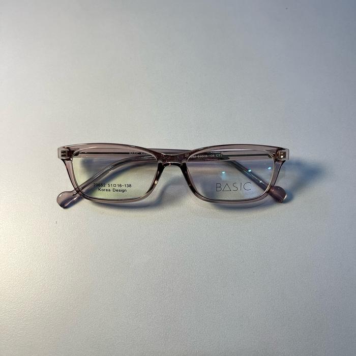 Kacamata Frame Bening Warna Ungu 90’s (BASIC 20652-16-138)