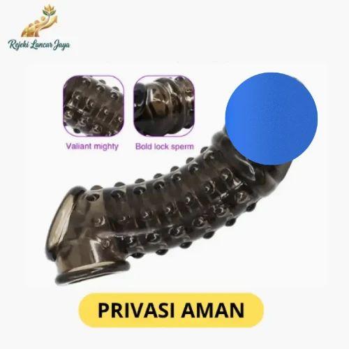 Funira Kdmm Yunman Bertekstur Gerigi Condom Silikon Hitam Bisa Dicuci