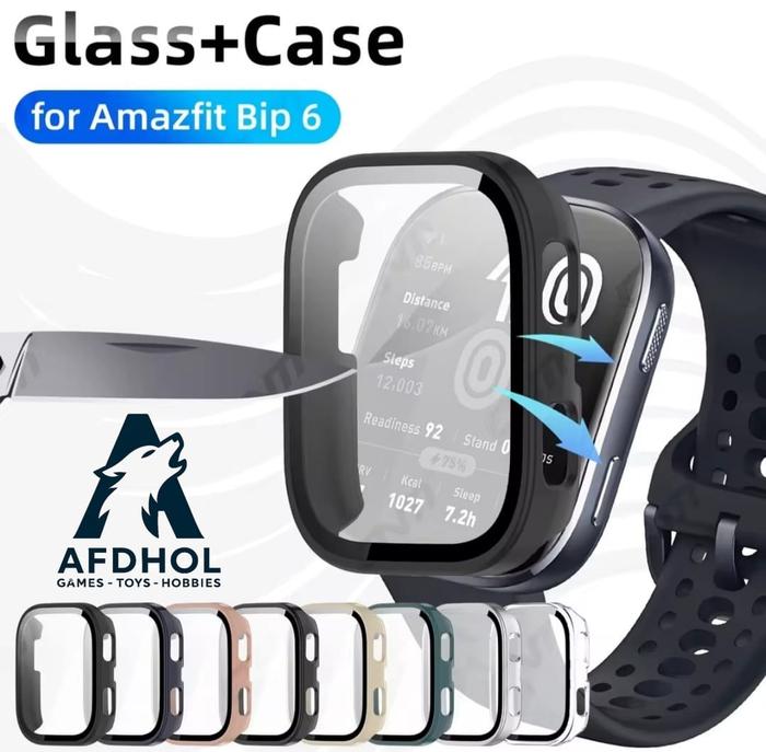 BUMPER HARD CASE FOR AMAZFIT BIP 6 BIP6 FOR XIAOMI AMAZFIT BIP 6 BIP6 + TEMPERED GLASS HARD CASING C