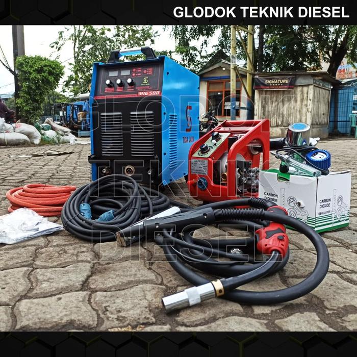 Mesin Las MIG500 MIG 500 CO2 + Wire Feeder Welding MIG Machine ORIGINAL TERBAIK